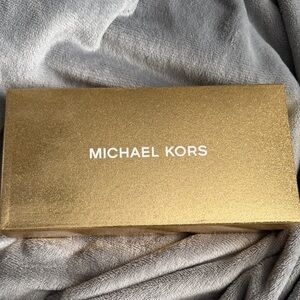 Michael Kors Gold Metallic Wristlet Wallet